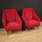 Fauteuils Rouges, Italie, 1960, Set de 2 3