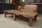 Vintage Couchtisch mit Eiche Wachs Finish, 1950 8