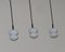 Mid-Century Milk Glass Pendant Lights, Set of 3, Image 1