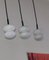 Mid-Century Milk Glass Pendant Lights, Set of 3 7