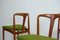 Mid-Century Danish Teak Chairs Mod. Juliane by Johannes Andersen for Uldum, 1960s, Set of 4 3