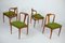 Chaises Mid-Century en Teck, Danemark Mod. Juliane par Johannes Andersen pour Uldum, 1960s, Set de 4 2