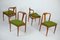 Mid-Century Danish Teak Chairs Mod. Juliane by Johannes Andersen for Uldum, 1960s, Set of 4 2