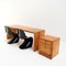 Schreibtisch mit Schubladenelement aus Kiefernholz von Ate Van Apeldoorn für Houtwerk Hattem, 1970er, 2er Set 7