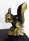Art Deco Eichhörnchen Skulpturen mit schwarzem Marmorsockel von Tedd, 1930er, 2er Set 8