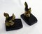 Art Deco Squirrel Sculptures with Black Marble Base by Tedd, 1930s, Set of 2 2