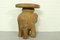 Table d'Appoint Elephant Vintage en Bois de Palmier, 1960s 7