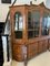 Large Antique Dutch Floral Marquetry Inlaid Display Cabinet in Burr Walnut, 1800 13