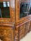 Large Antique Dutch Floral Marquetry Inlaid Display Cabinet in Burr Walnut, 1800, Image 12