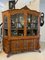 Large Antique Dutch Floral Marquetry Inlaid Display Cabinet in Burr Walnut, 1800, Image 8