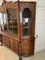 Large Antique Dutch Floral Marquetry Inlaid Display Cabinet in Burr Walnut, 1800, Image 20