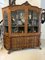 Large Antique Dutch Floral Marquetry Inlaid Display Cabinet in Burr Walnut, 1800, Image 3