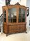 Large Antique Dutch Floral Marquetry Inlaid Display Cabinet in Burr Walnut, 1800 4