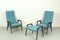 Danish Lounge Chairs with Ottoman by Yngve Ekström for Pastoe, 1960s, Set of 3 1