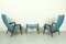 Danish Lounge Chairs with Ottoman by Yngve Ekström for Pastoe, 1960s, Set of 3 7