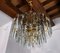 Chandelier with Cascading Beveled Glass from Venini, Italy, 1970s 5