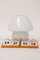 Lampe Champignon Vintage Blanche par Glashutte, Allemagne, 1960 7