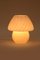 Vintage German White Mushroom Lamp by Glashutte, 1960, Image 2