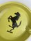 Large Yellow Ceramic Advertising Ferrari Ashtray by Bitossi, 1980s 4