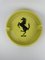 Large Yellow Ceramic Advertising Ferrari Ashtray by Bitossi, 1980s, Image 1