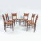 Mid-Century Italian Dining Chairs by Guido Chiappe for Chiavari, 1950s, Set of 6 2