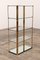 French Hollywood Regency Etagere in Brass & Glass, 1970 10