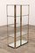 French Hollywood Regency Etagere in Brass & Glass, 1970, Image 10