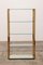 French Hollywood Regency Etagere in Brass & Glass, 1970 1