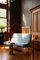 Mesa auxiliar Ashby hecha a mano en tavertino natural pulido de Kevin Frankental, Imagen 3