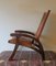 Teak and Tooled Leather Folding Chair by Angel I. Pazmino for Muebles De Estilo, 1970s 1