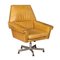 20th Century English Leather Revolving Chair, 1970s, Image 1