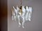 Lámpara de araña en espiral de cristal de Murano atribuida a Simoeng, Italia, años 60, Imagen 5