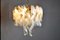 Lámpara de araña en espiral de cristal de Murano atribuida a Simoeng, Italia, años 60, Imagen 2