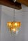 Chandelier in Brown Cut Glass from Zero Quattro, 1970 4