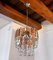 Chandelier in Brown Cut Glass from Zero Quattro, 1970 1