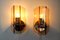 Italian Sconces in Pink Murano Glass from Veca, 1970, Set of 2 5