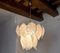 Italian Leaves Chandelier in Frosted Glass from Mazzega, 1960 2