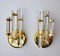 Italian Venini Cut Glass Sconces, 1980, Set of 2 1