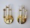 Italian Venini Cut Glass Sconces, 1980, Set of 2, Image 1