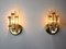 Italian Venini Cut Glass Sconces, 1980, Set of 2 2