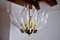 Vintage Floral Chandelier in Murano Glass from Venini, 1970 3