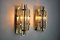 Italian Sconces in Cut Glass from Venini, 1970, Set of 2 4