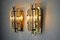 Italian Sconces in Cut Glass from Venini, 1970, Set of 2 6