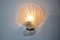 Lámpara de pared italiana con forma de concha de cristal de Murano, 1970, Imagen 5