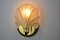 Italian Seashell Wall Lamp in Opaque Glass, 1980 2