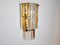 Italienische Poliarte Wandlampe aus Rosa & Transparentem Muranoglas von Albano Poli, 1970 3