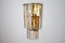 Italian Poliarte Wall Lamp in Pink and Transparent Murano Glass by Albano Poli, 1970 5