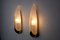 Spanish Épis Sconces in Glass and Metal by Idearte, 1980, Set of 2 2