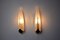 Spanish Épis Sconces in Glass and Metal by Idearte, 1980, Set of 2, Image 5