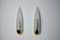 Spanish Épis Sconces in Glass and Metal by Idearte, 1980, Set of 2, Image 1